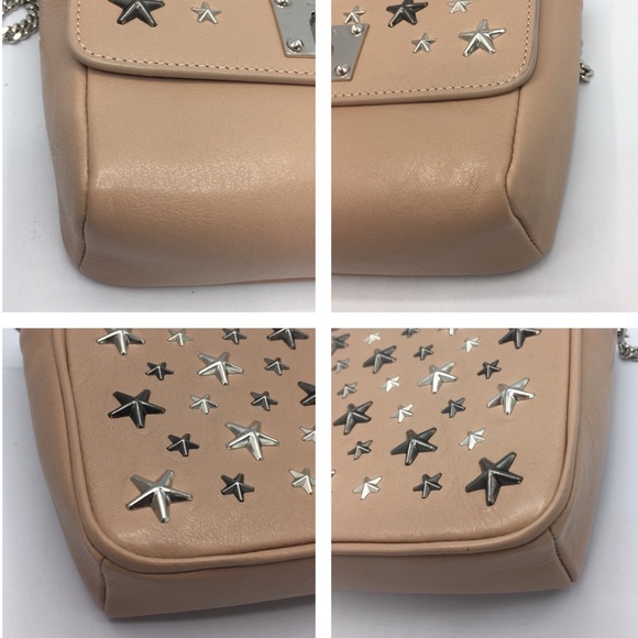 Jimmy Choo Leather Mini Metal Star Convertible Bag - Picture 9 of 16
